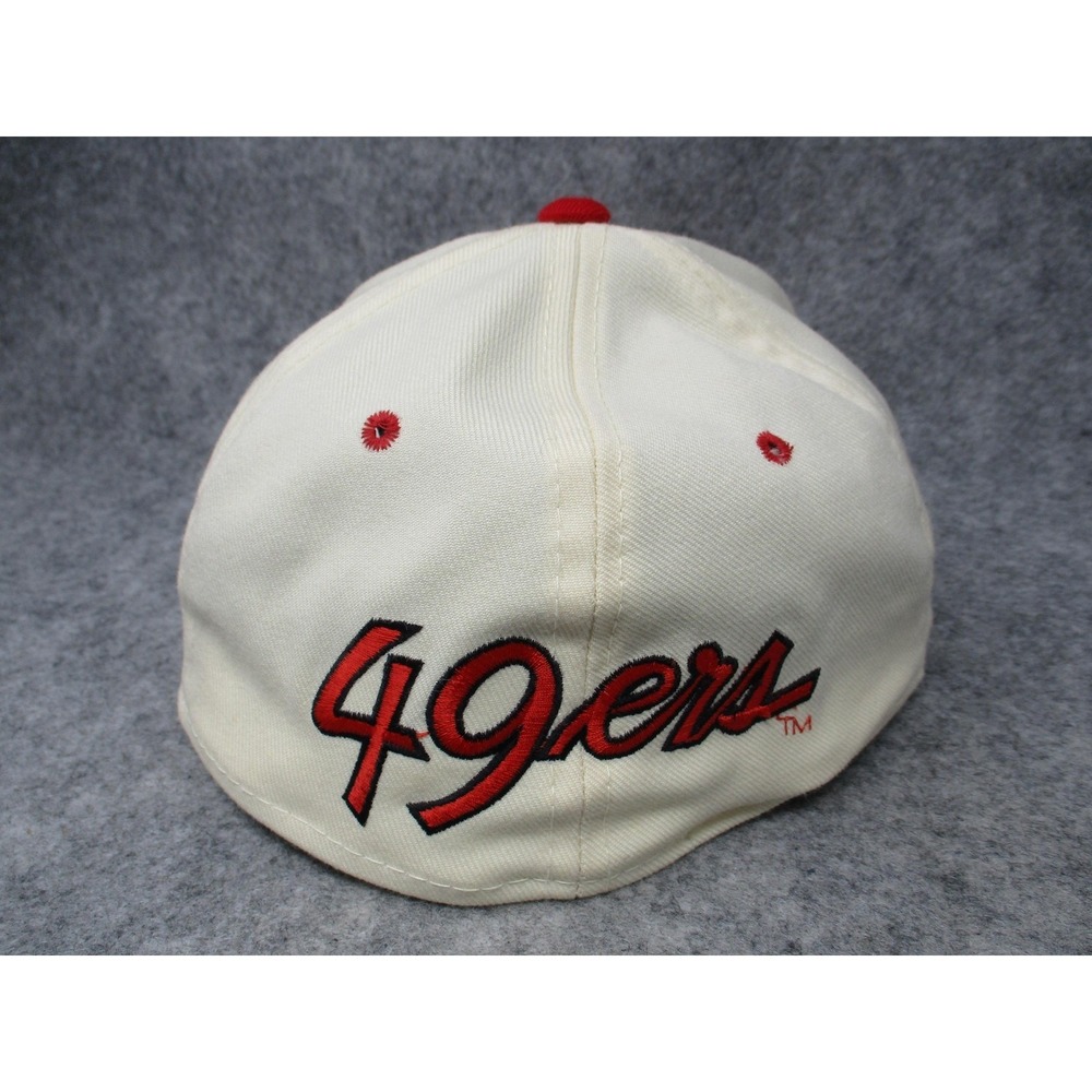 VINTAGE San Francisco 49ers Hat Cap Fitted Mens 7 Sports Specialties Script NFL
